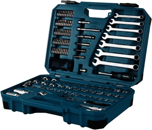 Vista 4 de Makita E-06616 - Juego de mantenimiento (120 piezas), color azul y negro