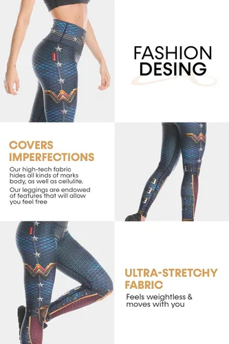 Vista 6 de Active4U Drakon Wear - Leggings de compresión para mujer Drakon WW ww