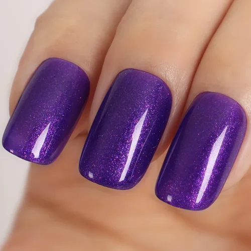 Vista 47 de Esmalte de uñas en gel color púrpura oscuro de medianoche - 15ml de esmalte de uñas en gel Jelly color morado negro, color traslúcido