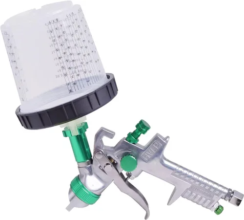 Vista 5 de Pulverizador de pintura con taza rápida de mezcla de pintura, kit de pistola de pintura en aerosol HVLP contiene boquillas de 1.4, 1.7 y 0.079 in