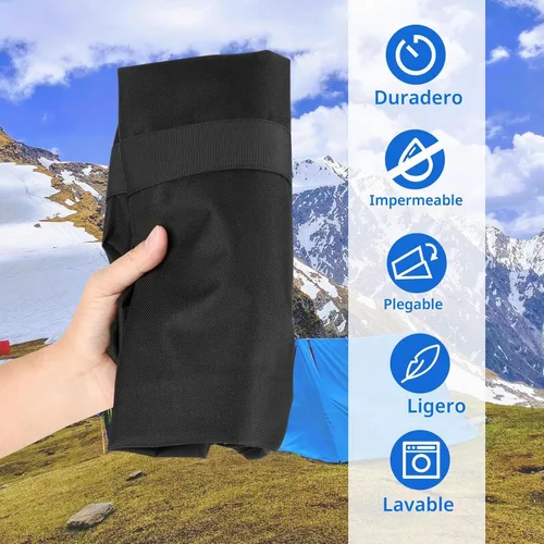 Vista 6 de Xxerciz Bolsa de almacenamiento para colchón de aire King Koil Twin/Queen, bolsa de transporte de camping resistente con asas y cremalleras fuertes