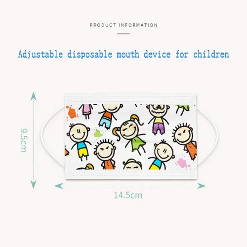Vista 9 de 50 pañuelos desechables para niños 3 capas diseño de dibujos animados transpirables