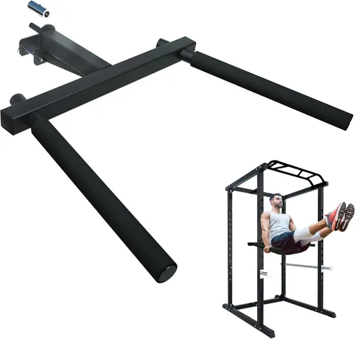 Vista 8 de Dip Bar Attachment for 2"x2" Squat Rack, Heavy Duty Power Rack Attachment with 5/8" or 1" Hole