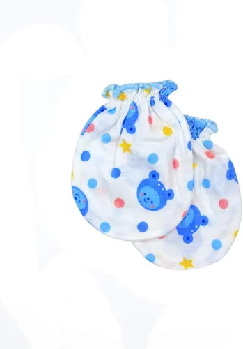 Vista 4 de Juego de guantes para bebé, 12 pares, sin arañazos, 100 % algodón, para niños de 0 a 6 meses, varios