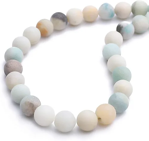 Vista 31 de BEADIA Cuentas redondas de jade africano natural de piedra suelta semipreciosas para hacer joyas 4MM 38cm/hebra