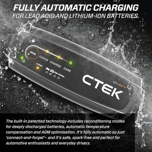 Vista 6 de CTEK 40-658 NXT 5 Cargador de batería y mantenedor completamente automático de 4.3 amperios 12V