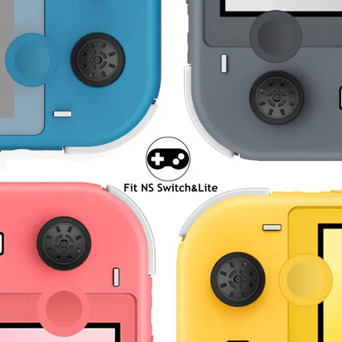 Vista 2 de Ferkurn SwitchSwitch Oled Joycon - Tapón de repuesto para palanca de mando Switch Lite Joy con botón de agarre cubierta de palanca de mando parte