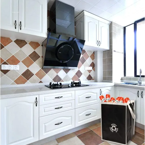 Vista 5 de Lily Queen - Bolsas de basura de reciclaje para la cocina y el hogar, base impermeable para botes de clasificación de basura, cestas