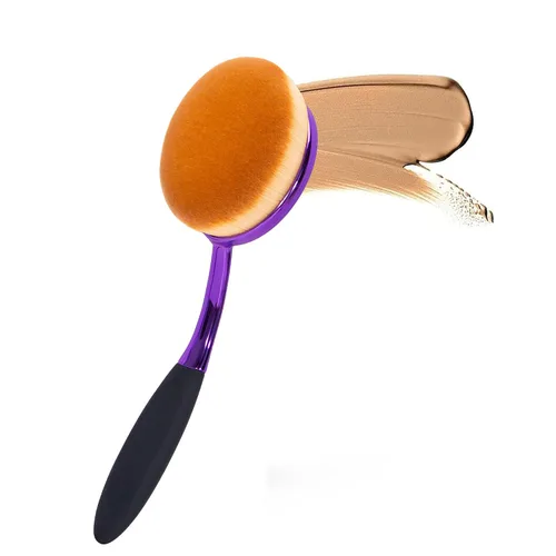 Vista 12 de Yoseng - Brocha ovalada para maquillaje, cepillo de base grande, cepillos de maquillaje, aplicación rápida y sin defectos de base líquida, crema