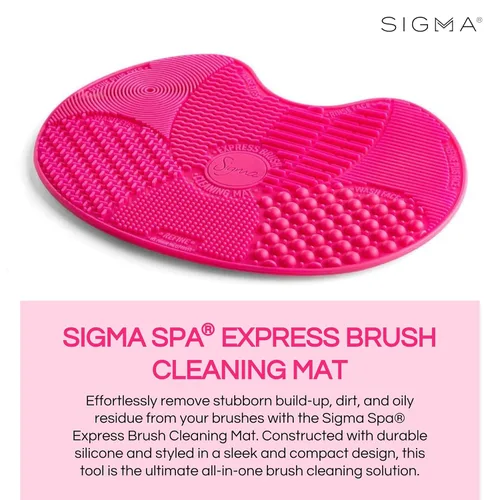 Vista 2 de Sigma Beauty Sigma Spa Express - Tapete de limpieza para mujer, color rosa, talla única