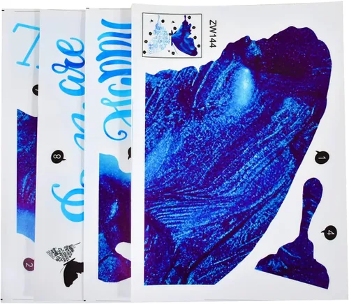 Vista 7 de Maydahui Adhesivo decorativo para pared con diseño de mariposa azul, con frases inspiradoras (24 x 30 pulgadas), removible, grande, motivacional