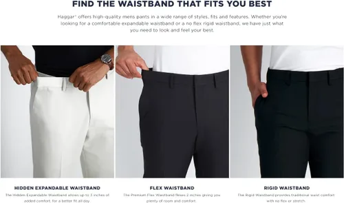 Vista 4 de J.M. Haggar Men's Classic Fit Flat Front Dress Pant-Regular and Big & Tall Sizes