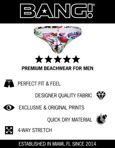 Vista 20 de Bang Men's Swimwear - Swim Mini Brief - Low Rise Fit Bikini Swimsuit