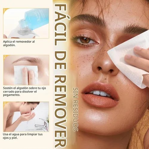 Vista 8 de QUEWEL Pegamento de racimo de pestañas para extensiones de pestañas de 0.2 fl oz, resistente al agua y de larga duración, agarre súper fuerte