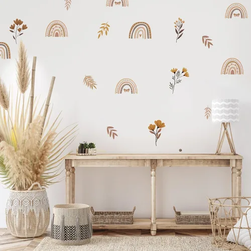 Vista 15 de Calcomanías de pared de lunares coloridos, pegatinas de pared de puntos de acuarela para niños, bebés, niñas, adolescentes y habitación de guardería