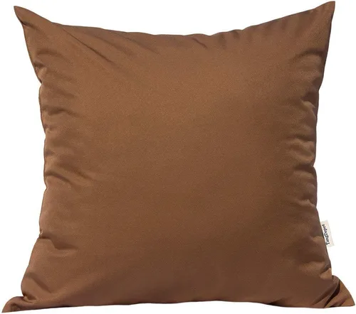 Vista 75 de TangDepot Fundas de almohada sólidas de seda sintética duradera, fundas de almohada cuadradas decorativas, fundas de almohada para interiores y Azul