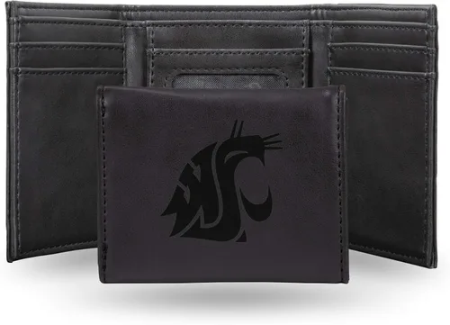 Vista 28 de NCAA Rico Industries - Billetera triple grabada con láser, con grabado láser, accesorio para hombre