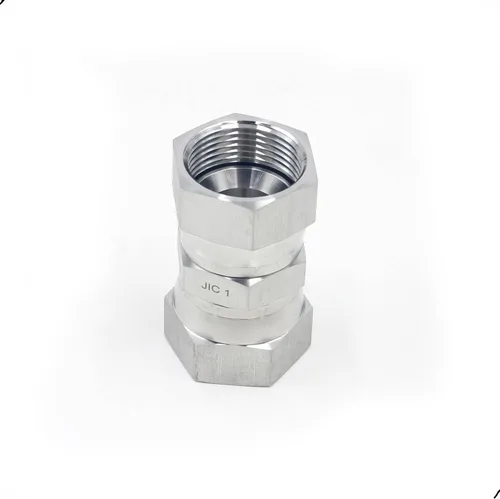Vista 3 de HFS(R) 1" Female JIC Swivel x 1" Female JIC Swivel Nut Union Stainless Steel 304