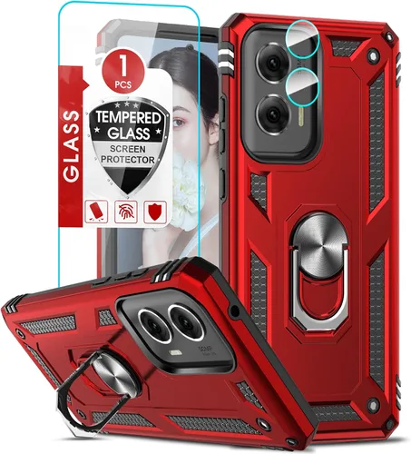 Vista 22 de LeYi Funda para Moto G Stylus 2022 4G (no compatible con 5G), funda para Moto G Stylus con 2 protectores de pantalla, funda protectora de grado Oro