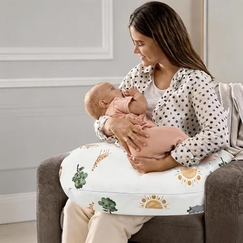 Vista 10 de Pea Pod Funda de almohada de lactancia, funda de almohada para mamás, suave, transpirable, tela de punto orgánico, fundas de almohada para recién