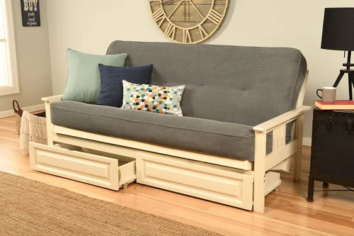Vista 21 de Kodiak Futons Monterey - Marco de futón con cajones, incluido, color nuez Solo marco