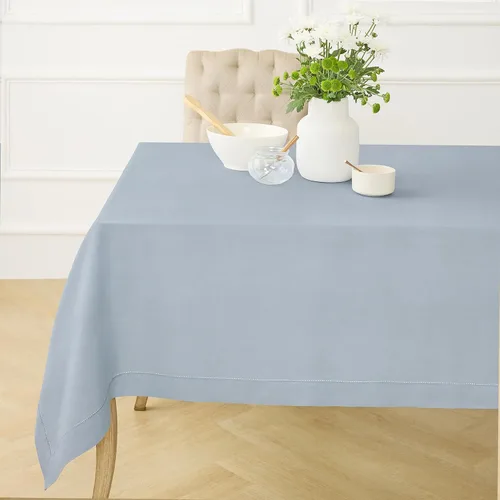 Vista 30 de Solino Home Mantel de lino blanco de 52 x 52 pulgadas, mantel cuadrado de lino 100% puro, con dobladillo clásico, lavable a máquina para verano