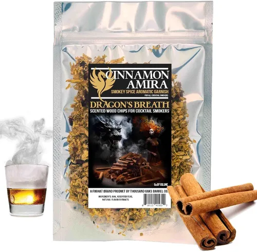 Vista 11 de Foghat - Virutas de madera para ahumar cócteles, sabor a absenta de aliento de dragón (8 onzas), virutas de madera natural gourmet para cócteles