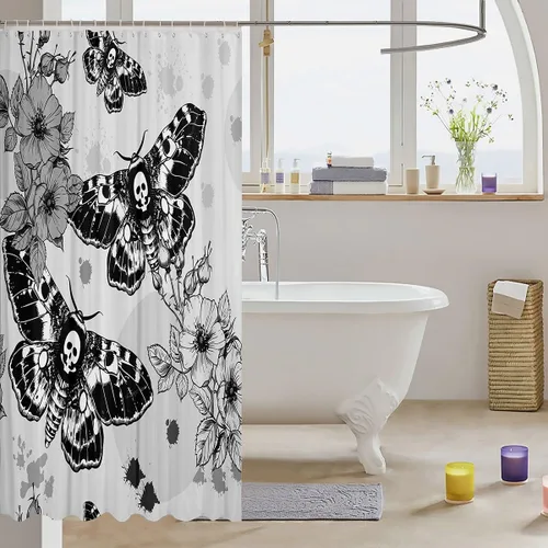 Vista 13 de Feelyou Cortina de ducha con diseño de gato para decoración de baño, bonita cortina de baño para puestos de bañeras, accesorios de baño divertidos