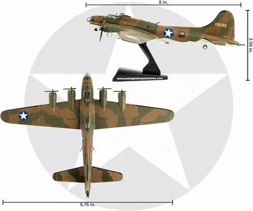 Vista 3 de Daron Postage Stamp B17E Flying Fortress 1/155 My Gal Sal