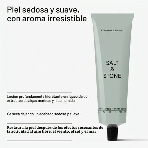 Vista 6 de Salt & Stone Desodorante + Loción Corporal Bergamota & Hinoki