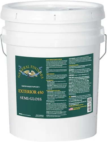 Vista 5 de General Finishes Exterior 450 Topcoat a base de agua, 1 cuarto de galón, brillo