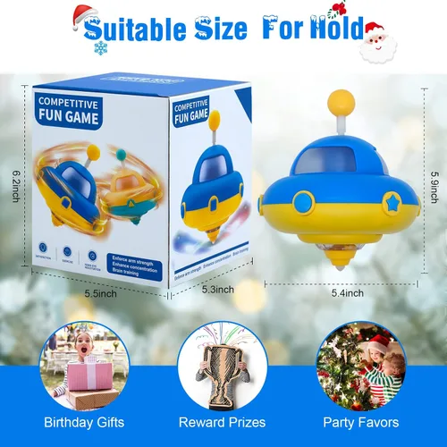 Vista 6 de Juguete Trompo Luminoso con Luces Intermitentes, Juguetes de Aprendizaje/Sensoriales para Niños Pequeños, Juguetes Fidget para Adultos y Niños