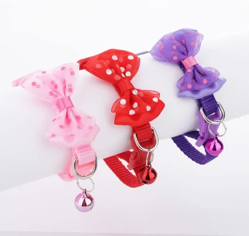 Vista 5 de 3 collares ajustables de conejo con campana, lindo collar de conejillo de indias, lindo collar para ejercicio de animales pequeños y accesorios