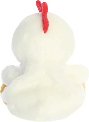 Vista 5 de Aurora Adorable animal de peluche Palm Pals Cooper Chicken, divertido peluche coleccionable para niños y adultos, perfecto para decorar habitaciones