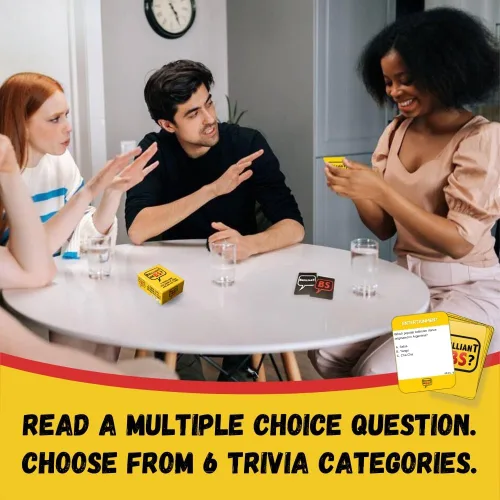 Vista 6 de Brilliant or BS? Un juego de trivia para conocerlo todos y grandes mentirosos gordos Divertido juego de trivia para amigos y familiares 4-6