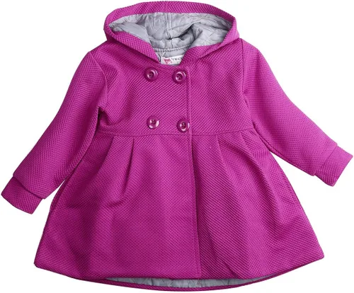 Vista 2 de Nituyy Abrigo cálido de otoño e invierno con capucha para bebés y niñas