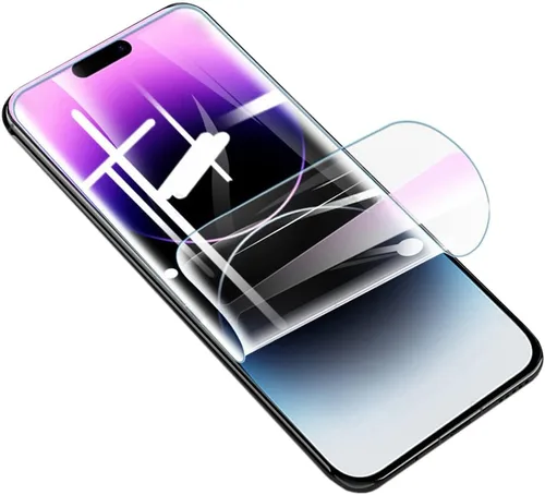 Vista 4 de Película protectora de hidrogel de alta sensibilidad para iPhone 11 / iPhone XR (6.1 pulgadas), 2 protectores de pantalla de TPU suave transparente
