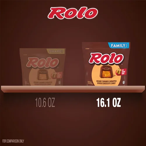 Vista 4 de ROLO Paquete familiar de caramelos ricos de chocolate, 16.1 onzas
