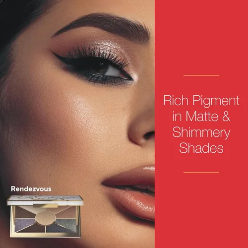 Vista 2 de Mirabella Eye Love You Paleta de sombras de ojos con brillo neutral - Paleta de maquillaje con polvos prensados ultra pigmentados, tonos de sombra