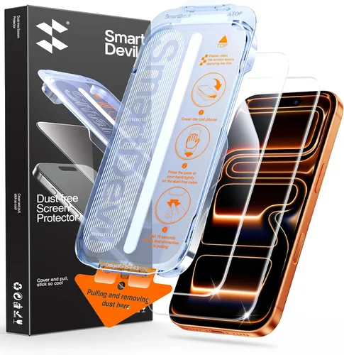 Vista 22 de SMARTDEVIL Paquete de 2 protectores de pantalla de privacidad para iPhone Air, vidrio templado 9H antiespía de 28°, resistente a impactos