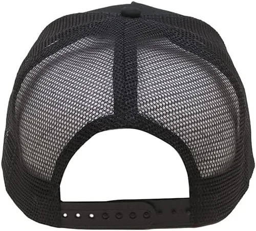 Vista 3 de Wolfsburg Flat Bill Trucker Gorra negra, Negro, talla única