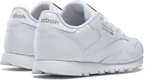 Vista 7 de Reebok Tenis clásicos unisex de cuero para niños, Claro