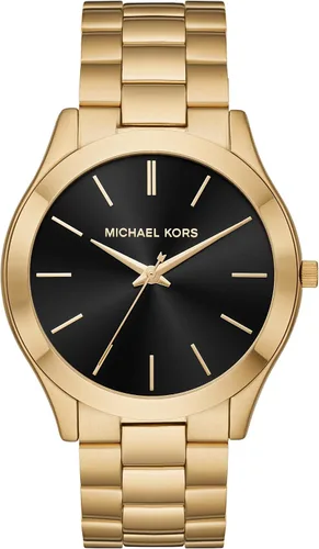 Vista 14 de Michael Kors Reloj de gran tamaño Slim Runway para hombre, reloj de acero inoxidable para hombres
