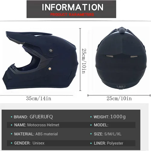 Vista 5 de DOT - Cascos ATV MX para adultos, cascos de moto todoterreno de cuatro ruedas, cascos de motocross, cascos de motocicleta y deportes de motor