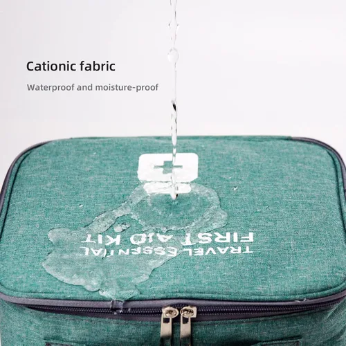 Vista 6 de TOPASION Bolsas de primeros auxilios vacías, bolsa de medicina para viajes, bolsa organizadora de suministros médicos, kit portátil para viajar