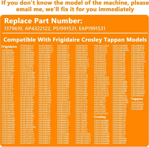 Vista 9 de Funmit 316220009 Reemplazo de perilla de quemador superior de estufa para Frigidaire Reemplaza AP4322122 PS1991531 EAP1991531 (Negro, Paquete de 3)