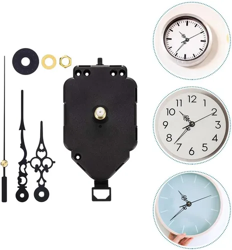 Vista 4 de Gatuida Reloj de pared, 1 Unidades de accesorios de reloj de péndulo, suministros de escalonamiento, mecanismo de reloj de plástico
