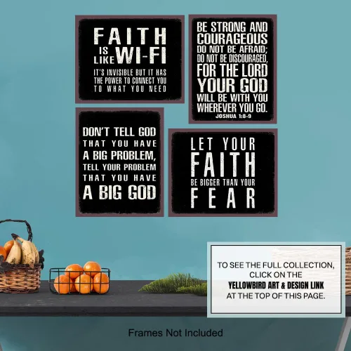Vista 7 de Decoración de pared con citas de versículos bíblicos, cita inspiradora, regalos cristianos para hombres, arte de pared cristiano, signos religiosos