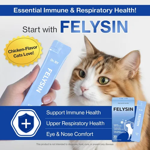 Vista 3 de Doctor By FELYSIN L-lisina para gatos, suplemento de apoyo inmunológico para lamer, alivio de alergias, estornudos, secreción nasal, ojos fríos