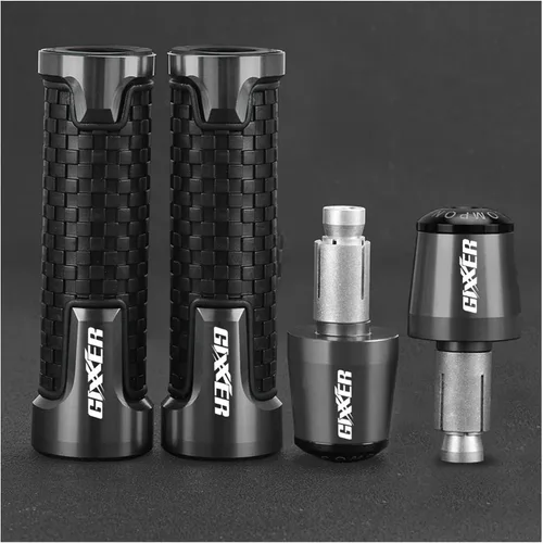 Vista 16 de Motocicleta para Suzuki GIXXER 150 250 155 Sf Gixxer 250F 2020 2021 2022 2023 2024 Agarres de mano para manillar de motocicleta, tapones para 11